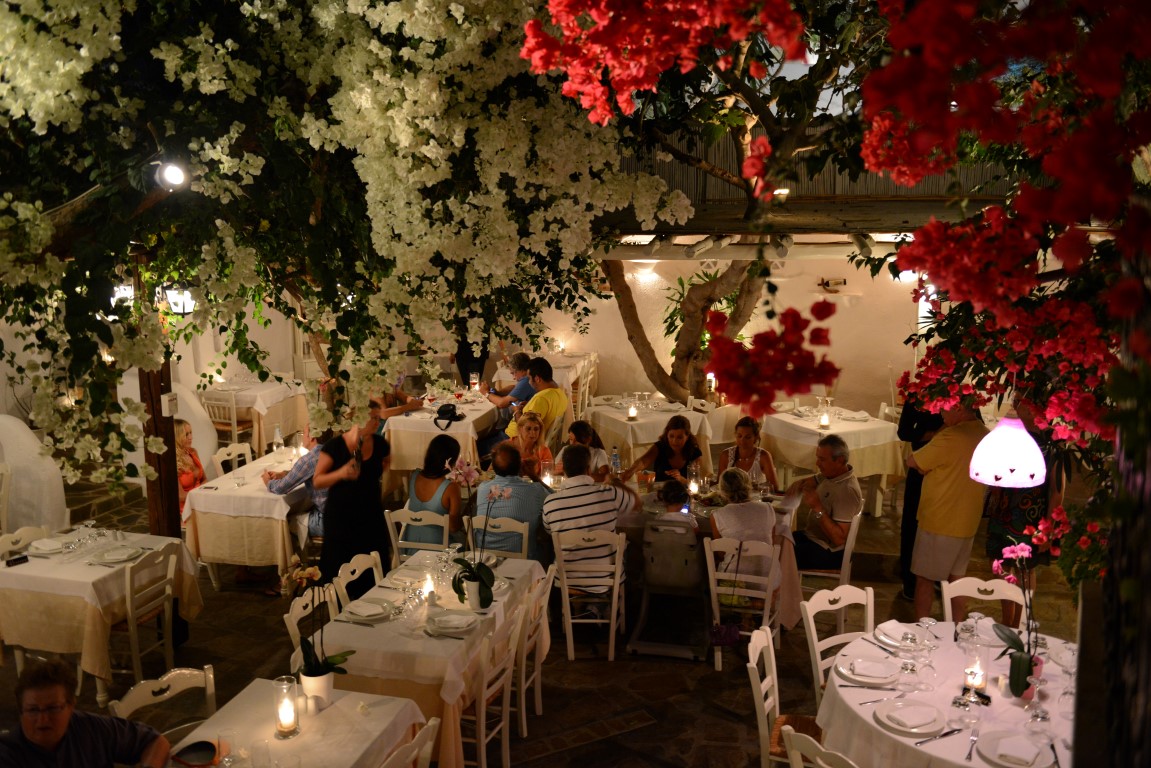 Avra Restaurant Mykonos Greece
